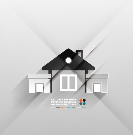 Building Houses template vector 02