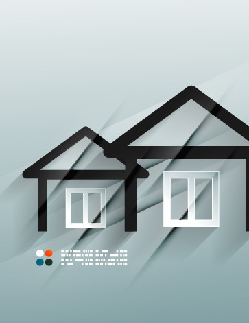 Building Houses template vector 04