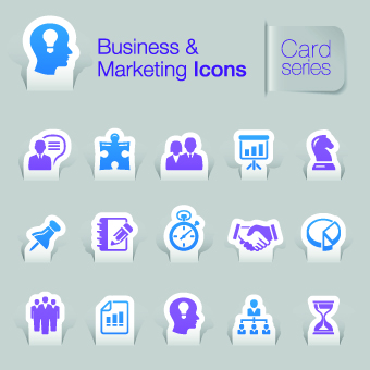 Business and Marketing icons vector