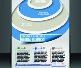 Business flyer and brochure cover design vector 87