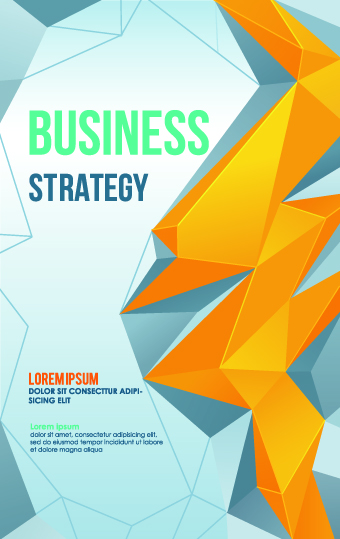 Stylish Business poster cover vector 05
