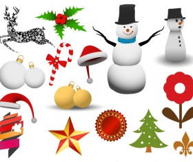 Christmas adornment vector design 01