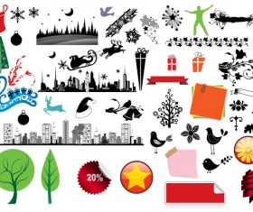 Christmas adornment vector design 03