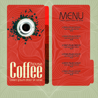 Diseño de portada de menú de cafetería 04