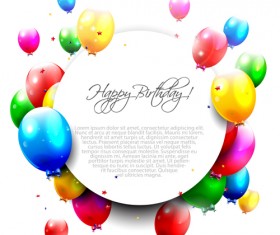 Romantic Color Balloons background art 02