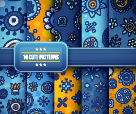 Vector cute patterns design 05