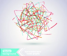 Drawing Elements vector background 04