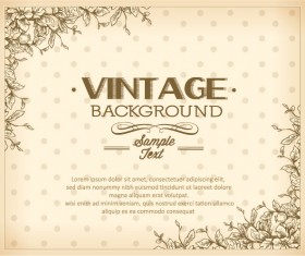Elegant Vintage background set 06