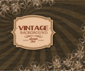 Elegant Vintage background set 07
