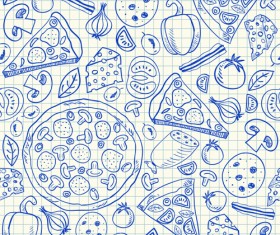 Hand Drawn Fast food elements 01
