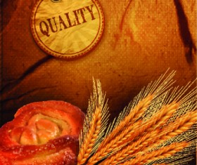 Food creative vector background 01