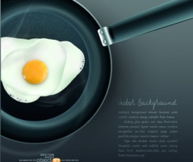 Food creative vector background 03