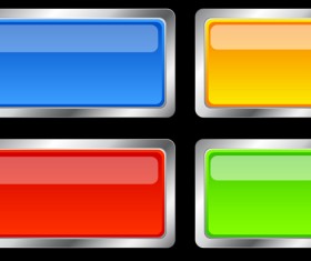 Glassy Buttons Vectors