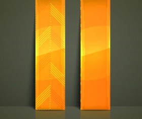 Colored Vertical banner vector 04