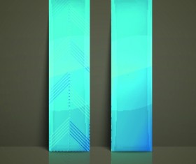Colored Vertical banner vector 05