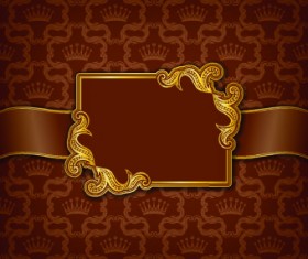 Golden frame with luxury background 03