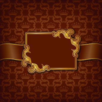 Golden frame with luxury background 03