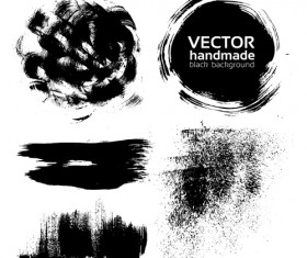 Handmade black ink background 02