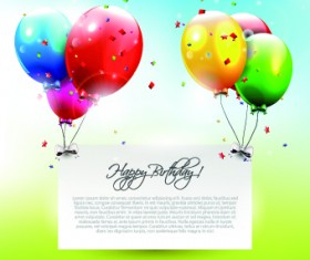 Colored confetti with happy birthday background vector 01 free download