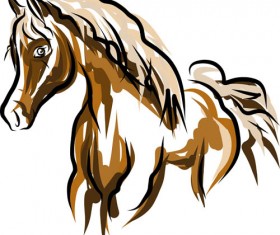 2014 horses creative design vector 03