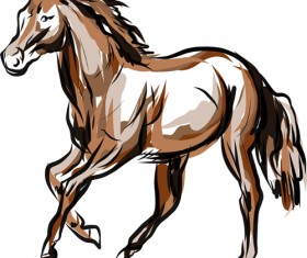 2014 horses creative design vector 05