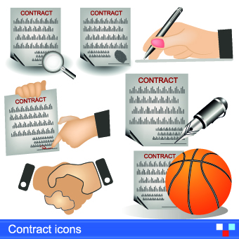 Modern Icons objects vector set 01