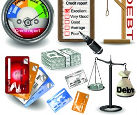 Modern Icons objects vector set 05