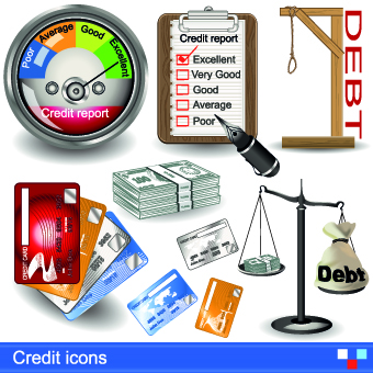 Modern Icons objects vector set 05