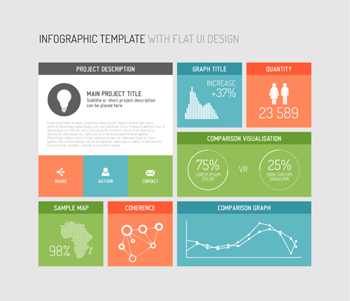 Infographic template elements 02