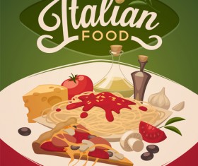 International Cuisine publicize template vector 01