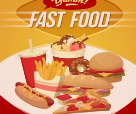 International Cuisine publicize template vector 02