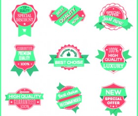 Best Label with ribbon vintage style vector 02