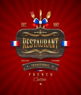 Luxurious Restaurant Cover Background 01
