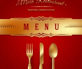 Luxurious Restaurant Cover Background 03