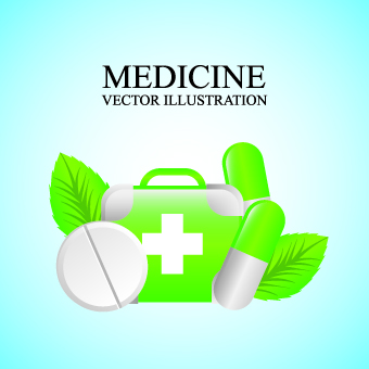 Medicine vector background Illustration 04