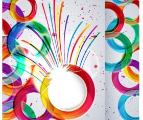 Shiny Multicolor background vector 05