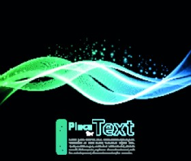 Neon light abstract background vector 03