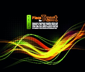 Neon light abstract background vector 05