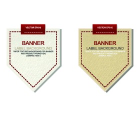 Creative paper labels vector 02