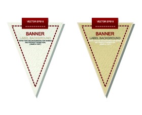 Creative paper labels vector 03