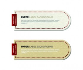 Creative paper labels vector 05
