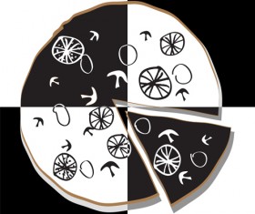 Vintage Pizza design vector 03