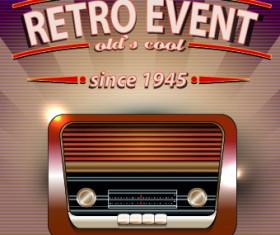 Vector of Retro Party Posters set 02