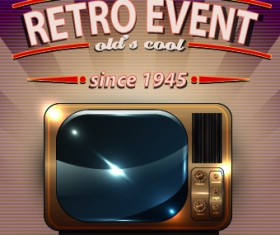 Vector of Retro Party Posters set 05