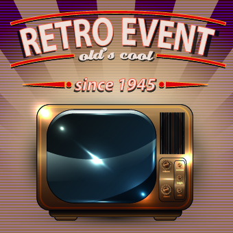 Vector of Retro Party Posters set 05