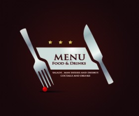 Vector Restaurant menu cover design 03