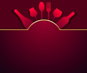 Vector Restaurant menu cover design 04