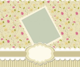 Baby frame backgrounds vector 01