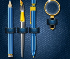 School Supplies Creative background 03
