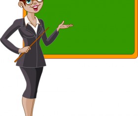 Cartoons School elements vector set 11